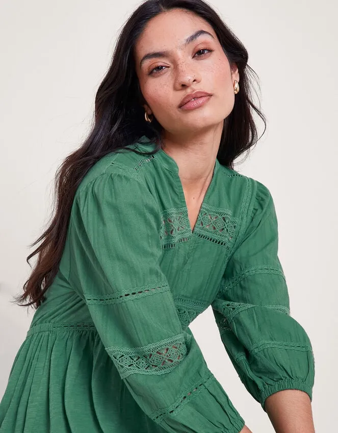 Women Lia Lace Trim Dress Green Monsoon Dresses