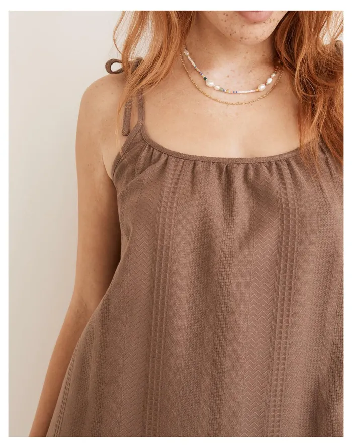 Women Lightestspun Tie Strap Ruffle Hem Cover Up Dress Castle Rock Madewell Swim Women Lightestspun Tie Strap Ruffle Hem Cover Up Dress Castle Rock Madewell Swim