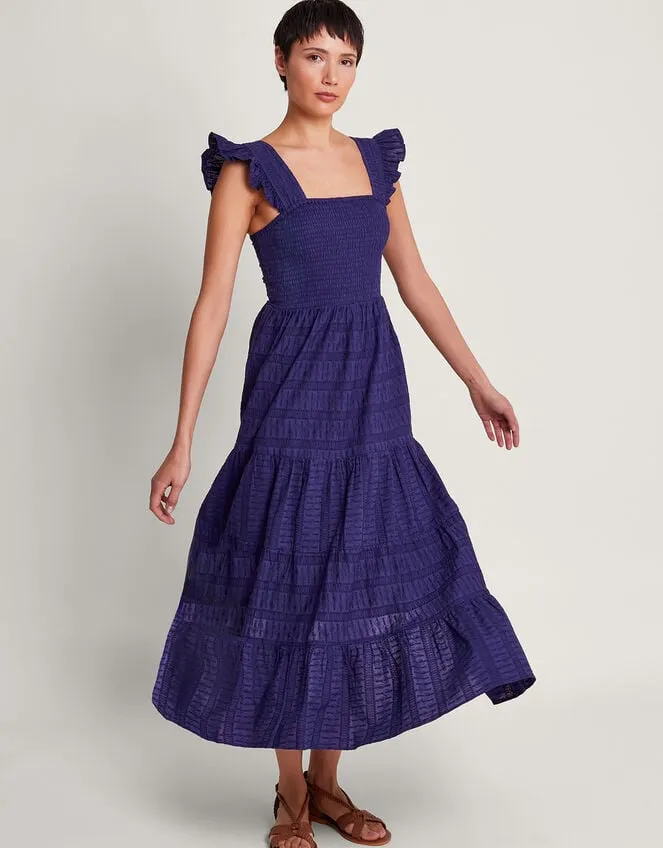 Women Malia Embroidered Dress Blue Monsoon Dresses