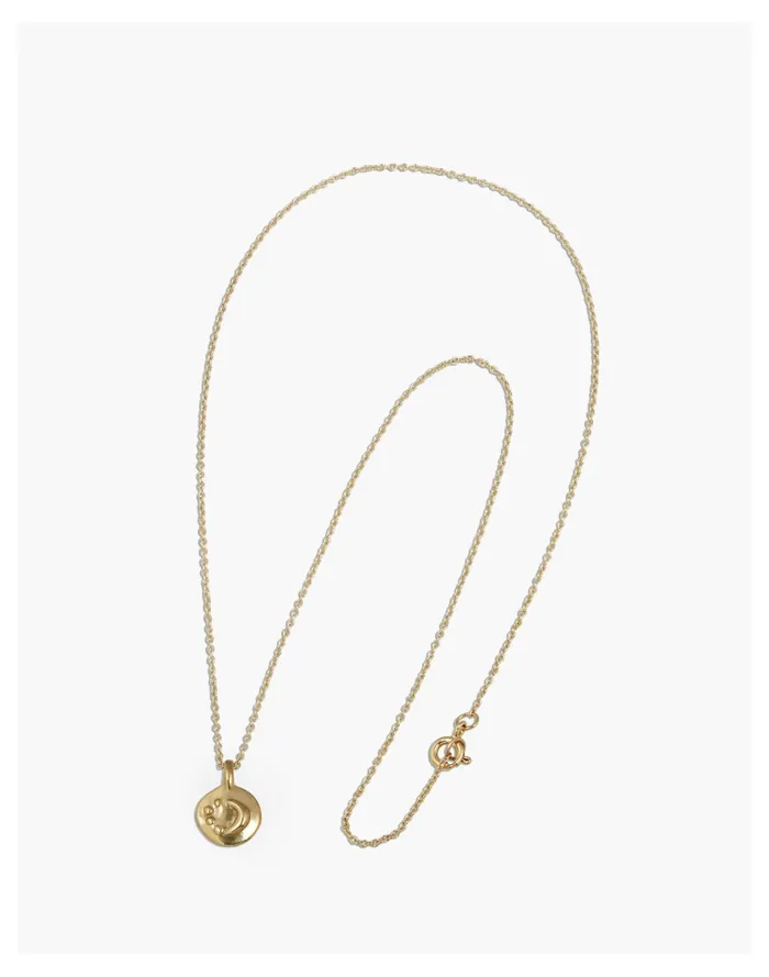 Women Marisa Mason Virginia Moon Necklace Brass Madewell Necklaces