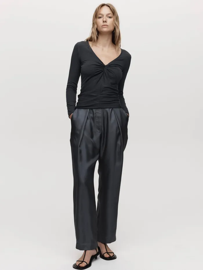 Women Marle 8211 Joslyn Top In Grey Atlantic The UNDONE Tops