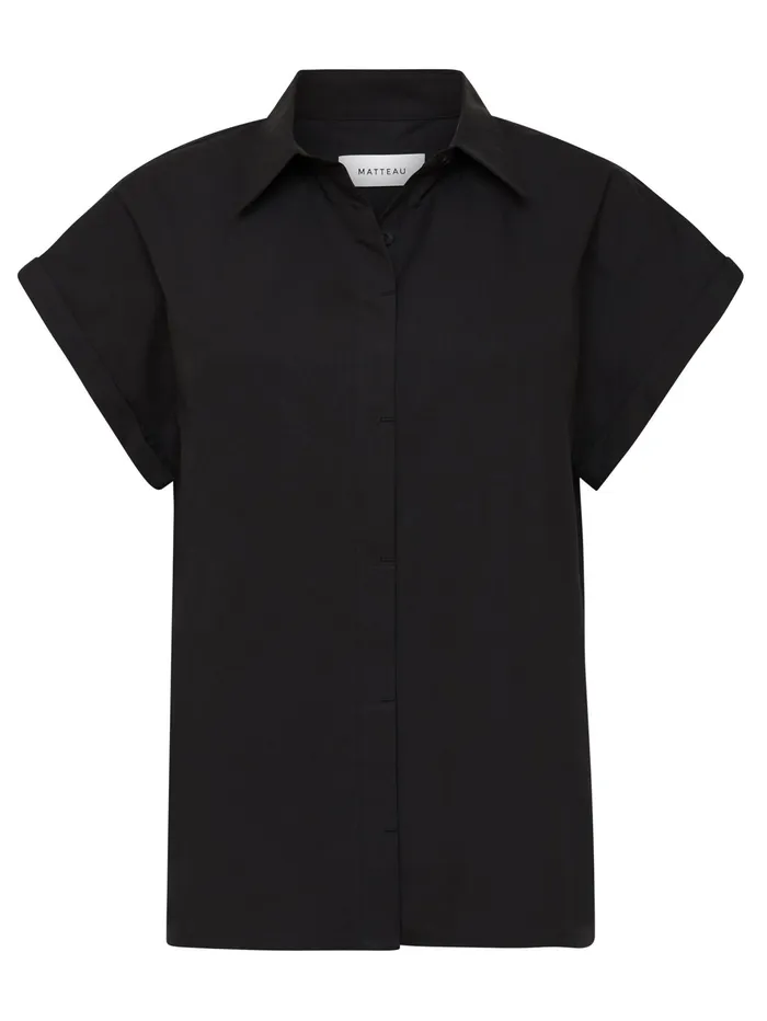 Women Matteau 8211 Relaxed Sleeveless Shirt In Black The UNDONE Maternity