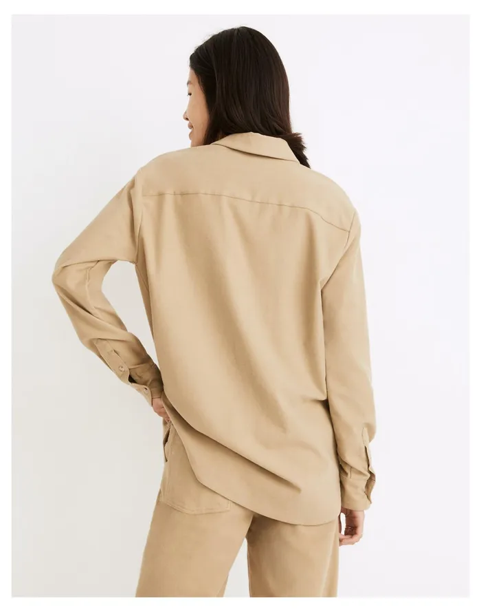 Women Moleskin Sunday Shirt Ash Green Madewell Tops and Shirts Women Moleskin Sunday Shirt Ash Green Madewell Tops and Shirts