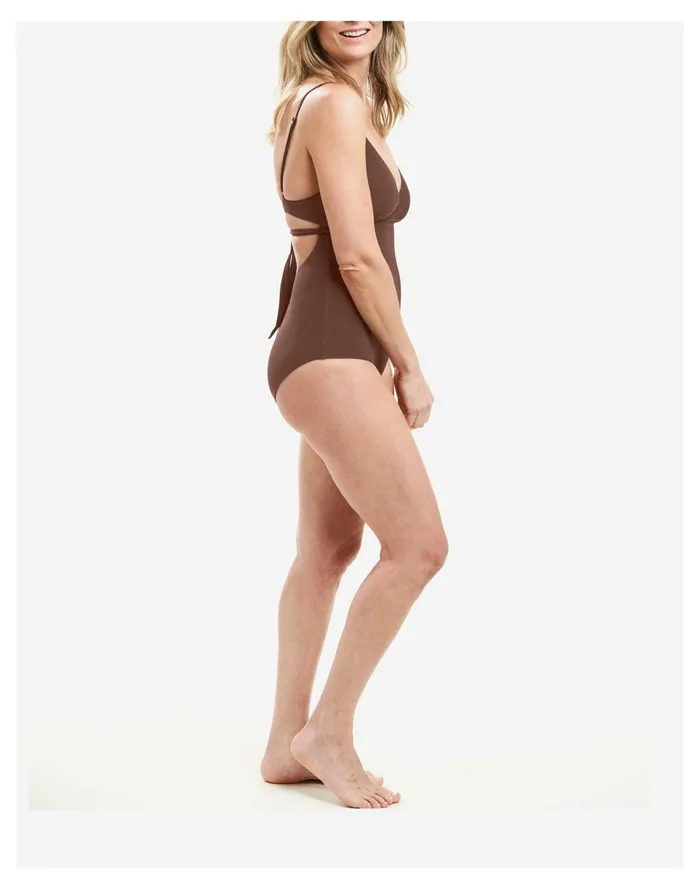 Women MOLOCO Nora Nursing One Piece Swimsuit Brown Madewell Swim
