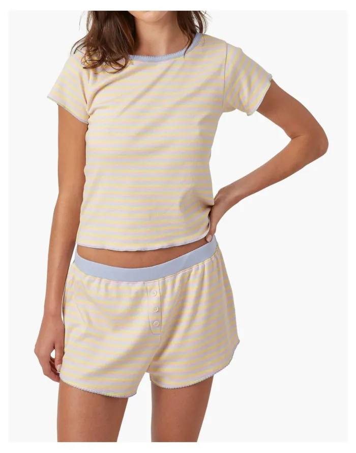 Women Morgan Lane BABY JEAN TEE RAINBOW DREAM Multi Madewell Pajamas