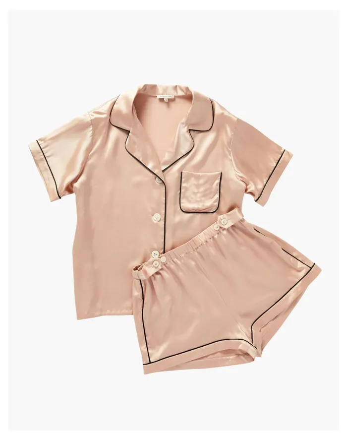 Women Morgan Lane KATELYN FIONA SET ROSE SMOKE Pink Madewell Pajamas