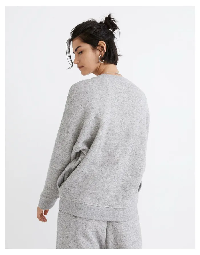 Women MWL Betterterry Leisure Club Crewneck Sweatshirt Hthr Pepper Madewell MWL Athleisure Women MWL Betterterry Leisure Club Crewneck Sweatshirt Hthr Pepper Madewell MWL Athleisure