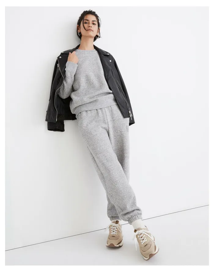 Women MWL Betterterry Leisure Club Crewneck Sweatshirt Hthr Pepper Madewell MWL Athleisure Women MWL Betterterry Leisure Club Crewneck Sweatshirt Hthr Pepper Madewell MWL Athleisure