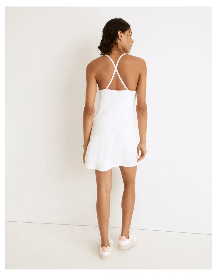 Women MWL Flex Fitness Dress Eyelet White Madewell Activewear Women MWL Flex Fitness Dress Eyelet White Madewell Activewear