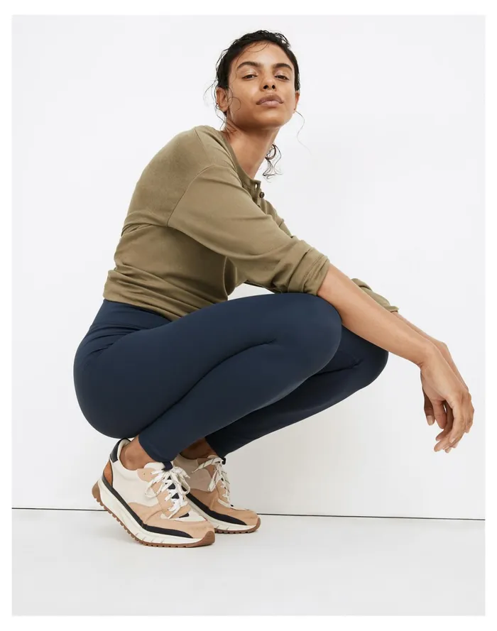Women MWL Form High Rise 28034 Leggings Dark Nightfall Madewell Activewear Women MWL Form High Rise 28034 Leggings Dark Nightfall Madewell Activewear