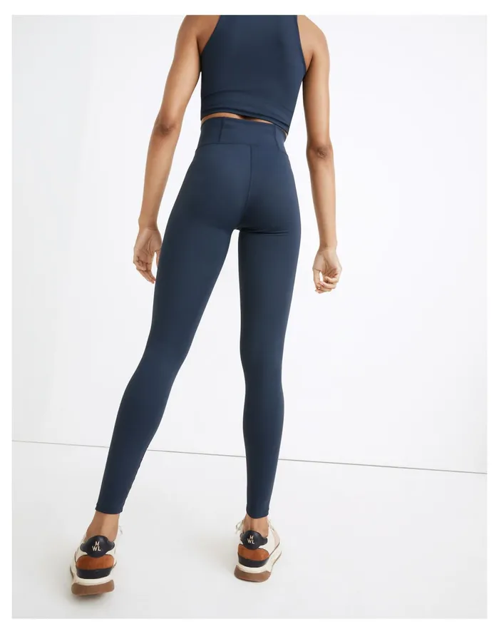 Women MWL Form High Rise 28034 Leggings Dark Nightfall Madewell Activewear Women MWL Form High Rise 28034 Leggings Dark Nightfall Madewell Activewear