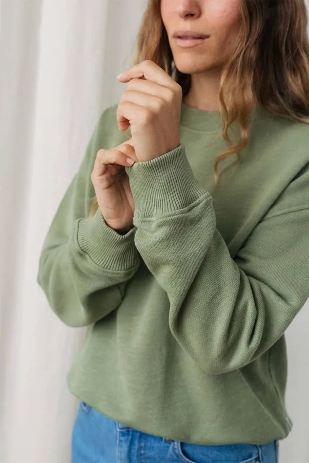 Women Narin 8211 Sage Green TWOTHIRDS Sweatshirts
