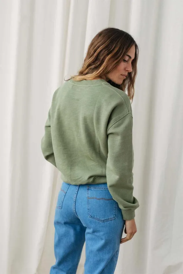 Women Narin 8211 Sage Green TWOTHIRDS Sweatshirts