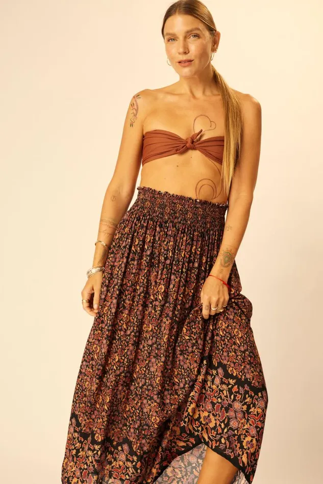 Women Natalie Martin Bottoms Bella Skirt Petite Fleur Noire