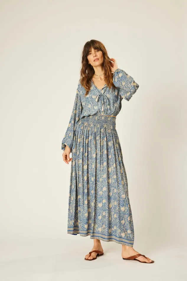 Women Natalie Martin Bottoms Bella Skirt Water Lily Blue