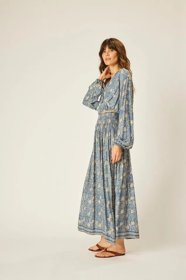 Women Natalie Martin Bottoms Bella Skirt Water Lily Blue