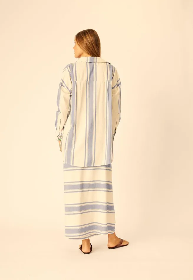 Women Natalie Martin Bottoms SarongScarf French Stripe Blue