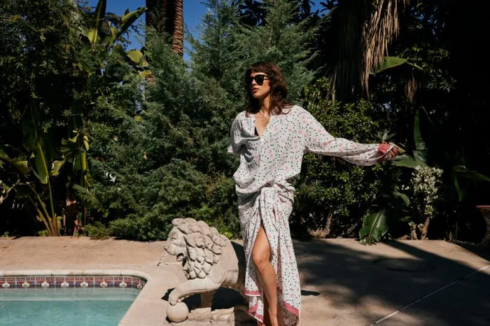 Women Natalie Martin Coverups Aprs Swim Top Pinwheel Cotton
