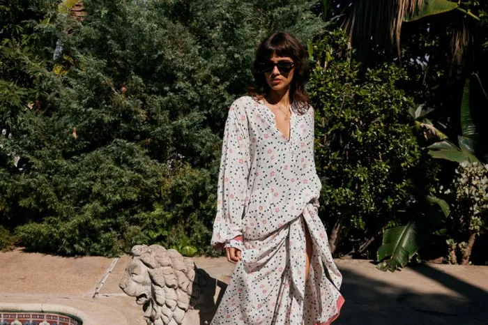 Women Natalie Martin Coverups Aprs Swim Top Pinwheel Cotton