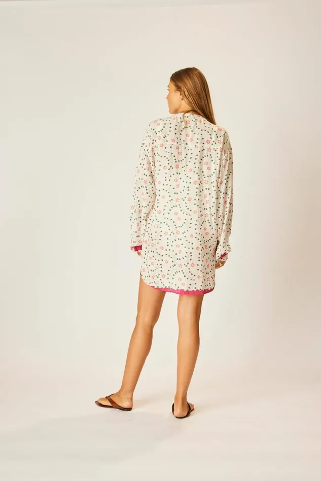 Women Natalie Martin Coverups Aprs Swim Top Pinwheel Cotton