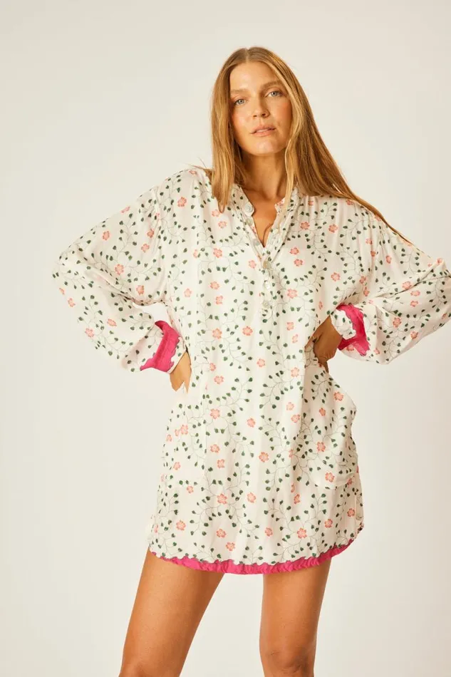 Women Natalie Martin Coverups Aprs Swim Top Pinwheel Cotton