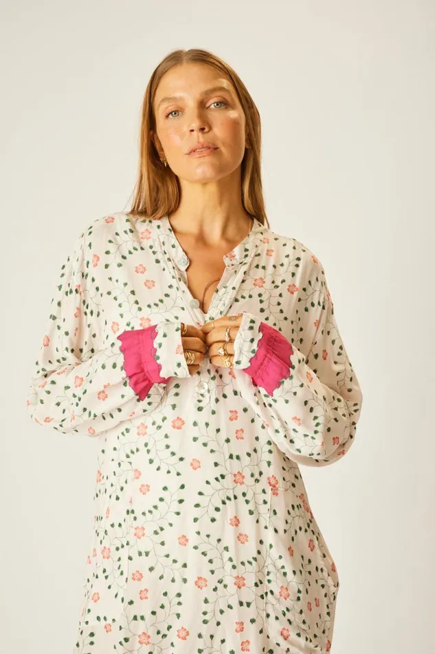 Women Natalie Martin Coverups Aprs Swim Top Pinwheel Cotton