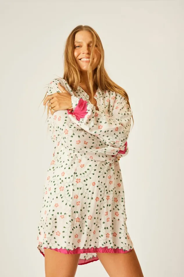 Women Natalie Martin Coverups Aprs Swim Top Pinwheel Cotton