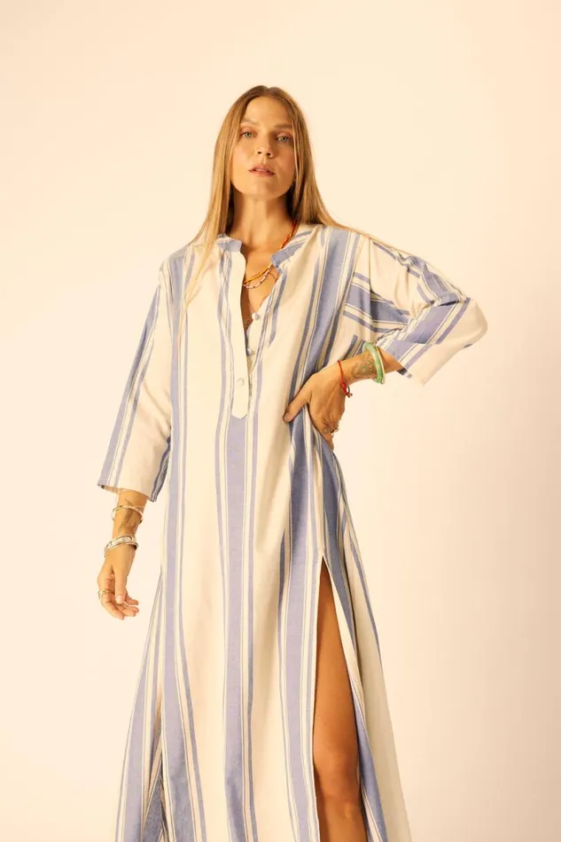 Women Natalie Martin Coverups Isobel Dress French Stripe Blue