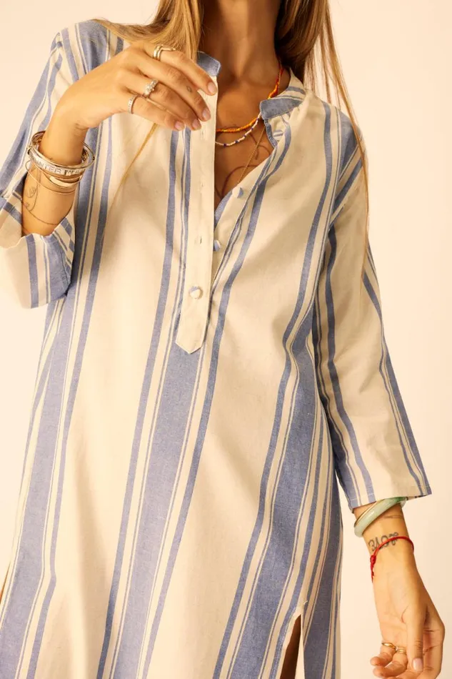 Women Natalie Martin Coverups Isobel Dress French Stripe Blue