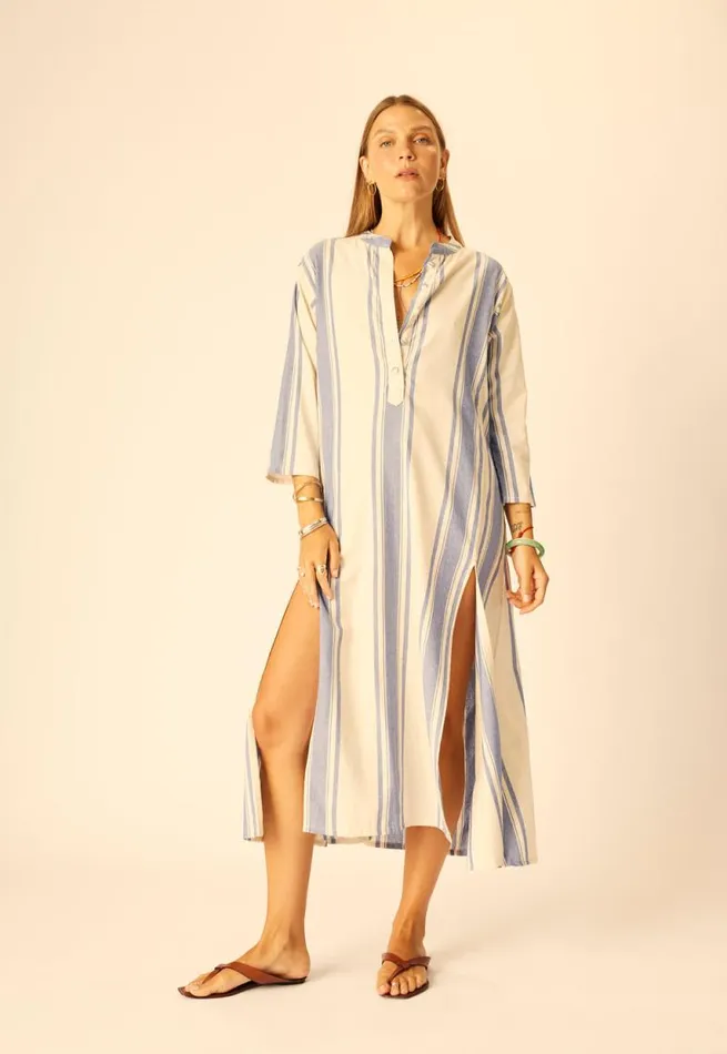 Women Natalie Martin Coverups Isobel Dress French Stripe Blue
