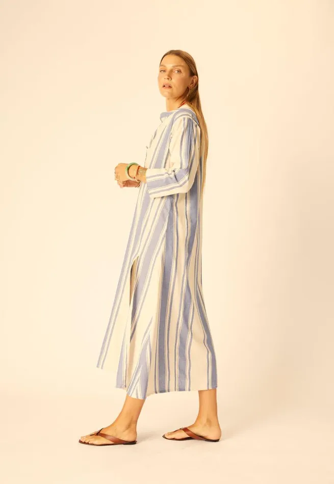 Women Natalie Martin Coverups Isobel Dress French Stripe Blue
