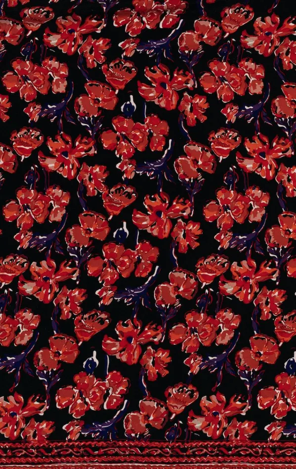Women Natalie Martin Dresses Gina Maxi Silk Watercolor Print Onyx