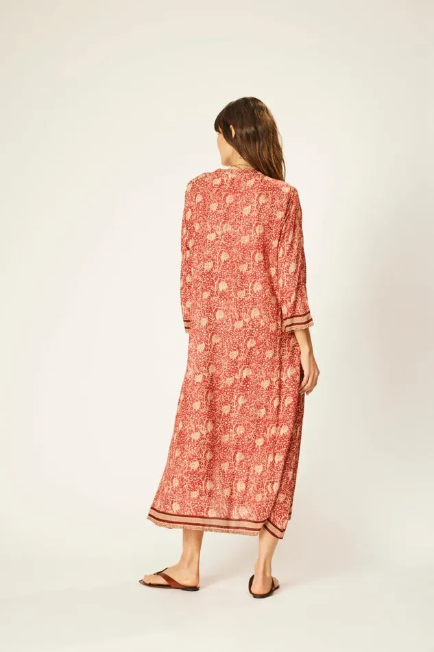 Women Natalie Martin Dresses Isobel Dress Water Lily Terracotta