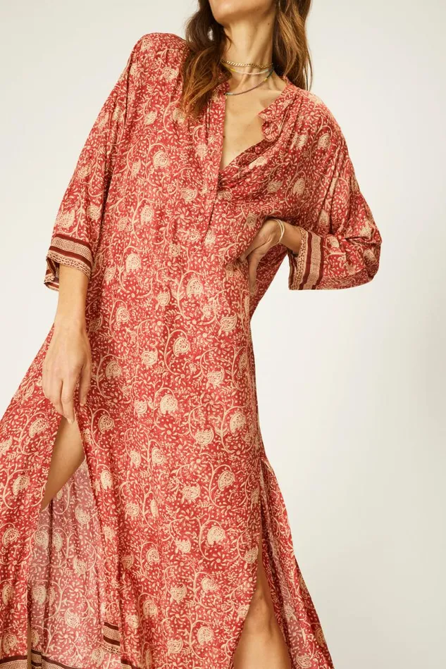 Women Natalie Martin Dresses Isobel Dress Water Lily Terracotta