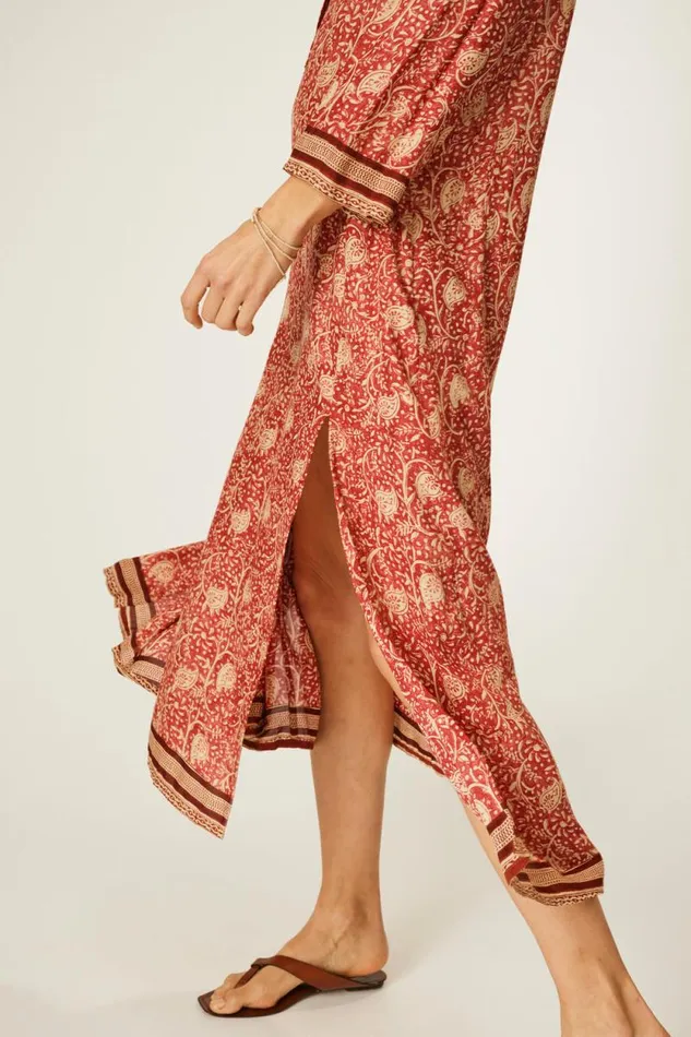 Women Natalie Martin Dresses Isobel Dress Water Lily Terracotta