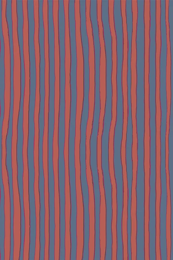 Women Natalie Martin Dresses Kate Long Sleeve Dress Batik Stripe Blood Orange