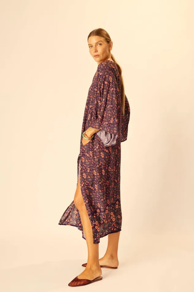 Women Natalie Martin Dresses Marin Dress With Sash Petite Fleur Aubergine