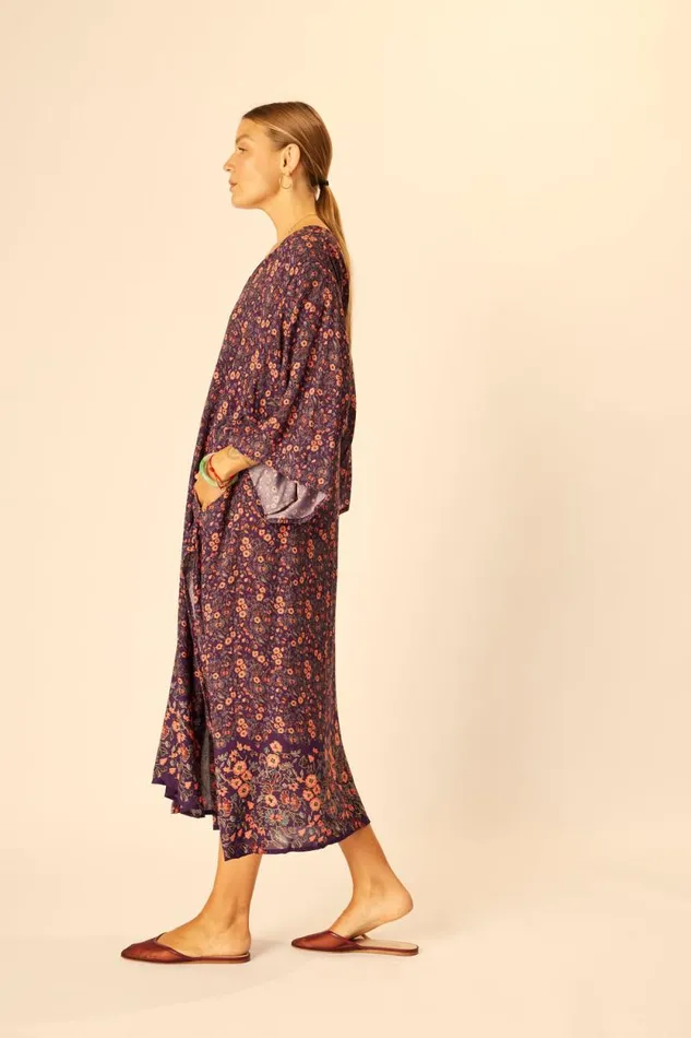 Women Natalie Martin Dresses Marin Dress With Sash Petite Fleur Aubergine