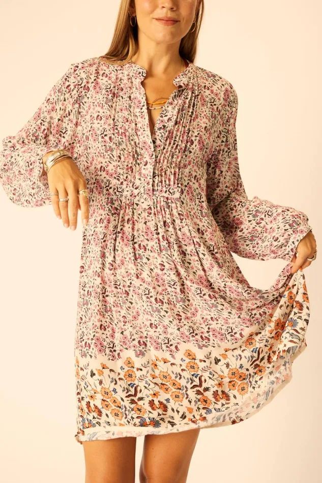 Women Natalie Martin Dresses Sammie Short Dress Petite Fleur Rose