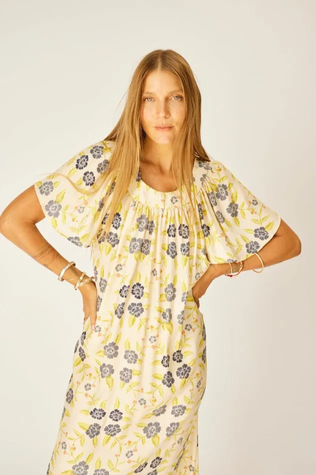 Women Natalie Martin Dresses Sienna Dress Prairie Indigo