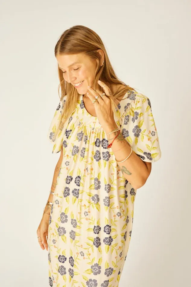 Women Natalie Martin Dresses Sienna Dress Prairie Indigo