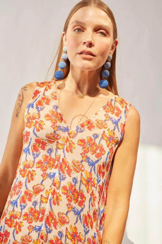 Women Natalie Martin Dresses Tova Maxi Chiffon Watercolor Clemen