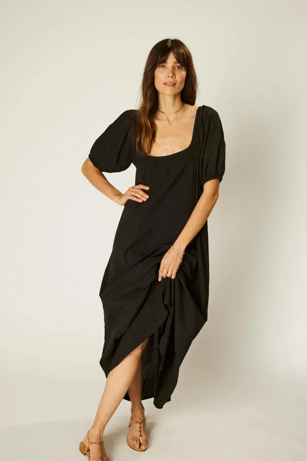 Women Natalie Martin Dresses Vivi Dress Black Silk