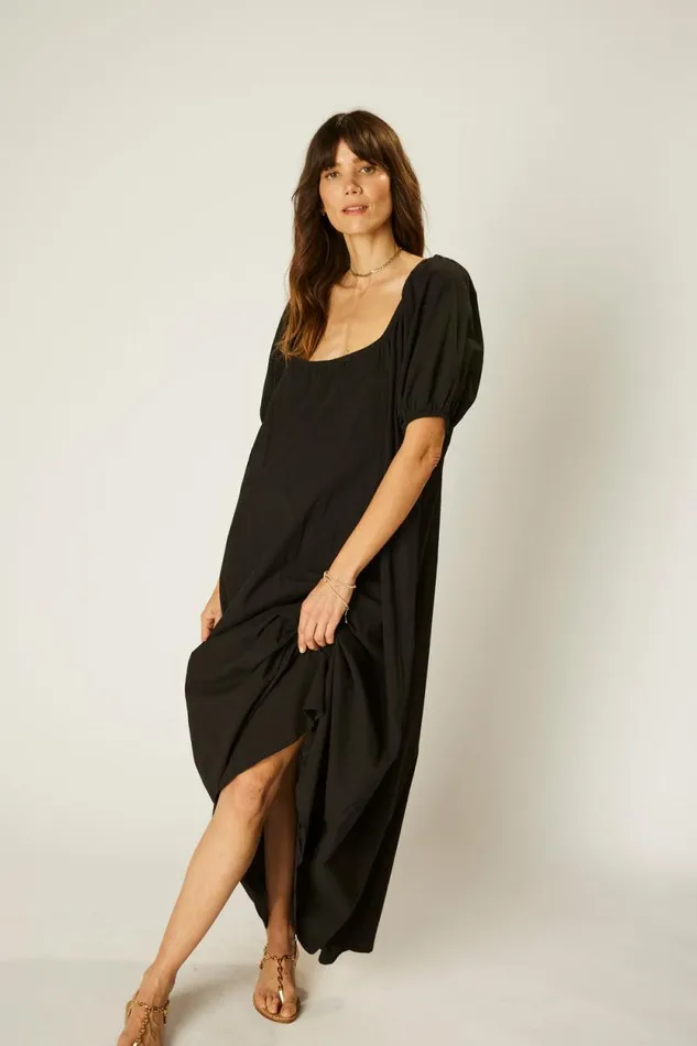 Women Natalie Martin Dresses Vivi Dress Black Silk