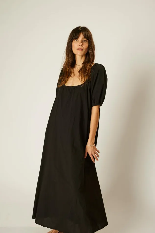 Women Natalie Martin Dresses Vivi Dress Black Silk