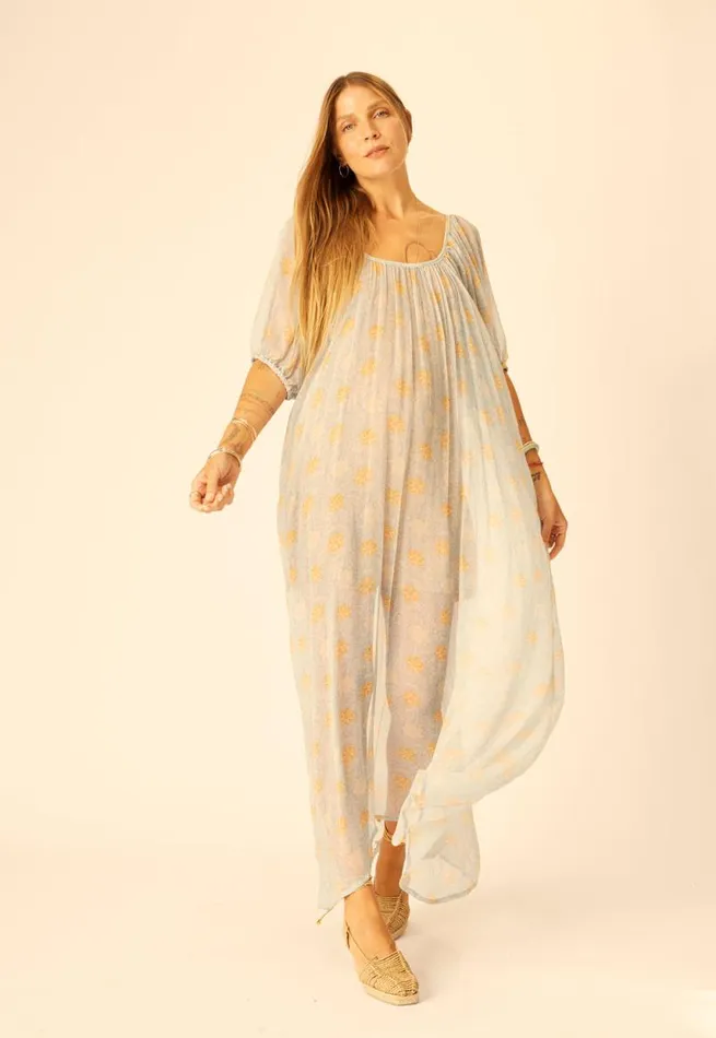 Women Natalie Martin Dresses Vivi Dress Snowflake Tangerine