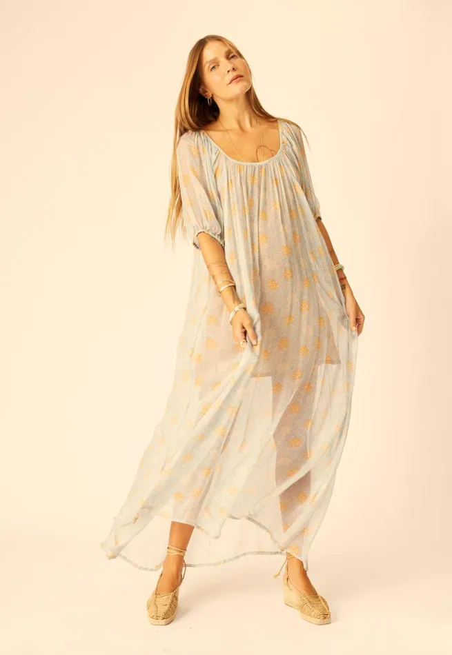 Women Natalie Martin Dresses Vivi Dress Snowflake Tangerine