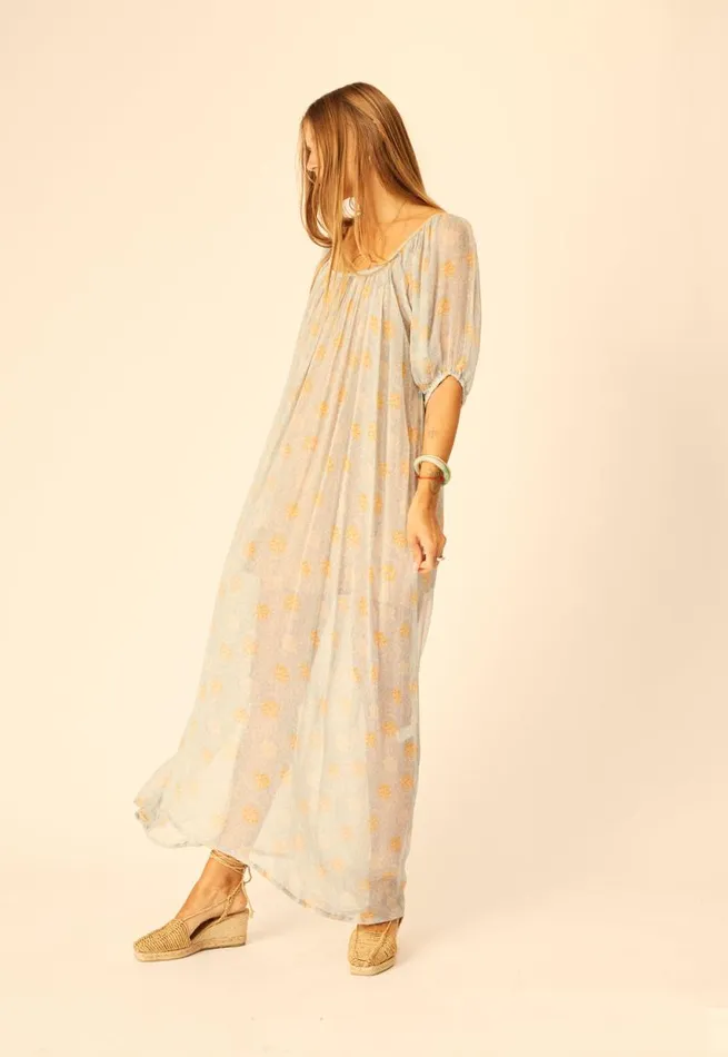 Women Natalie Martin Dresses Vivi Dress Snowflake Tangerine