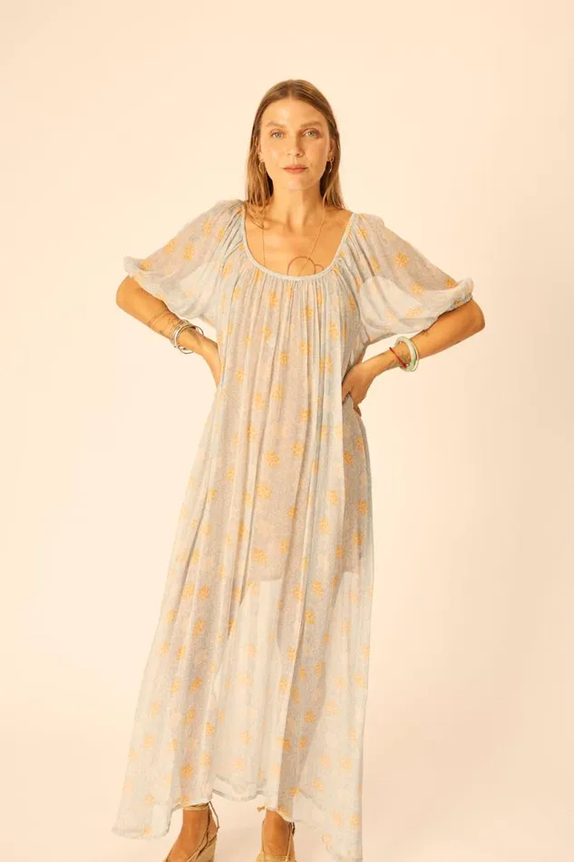 Women Natalie Martin Dresses Vivi Dress Snowflake Tangerine
