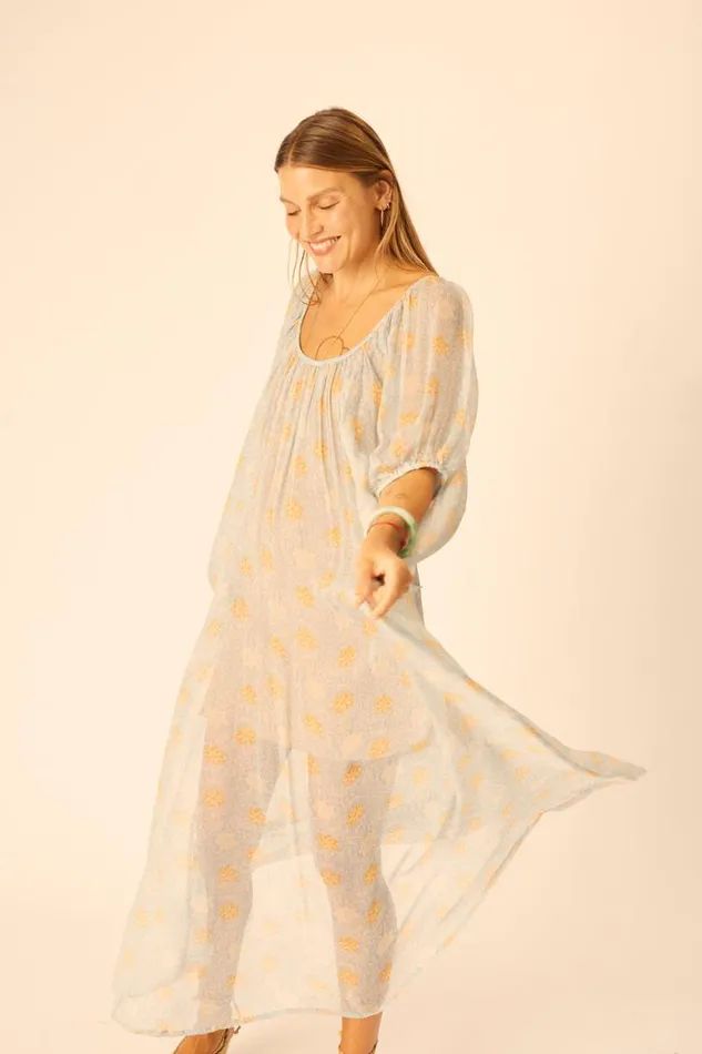 Women Natalie Martin Dresses Vivi Dress Snowflake Tangerine